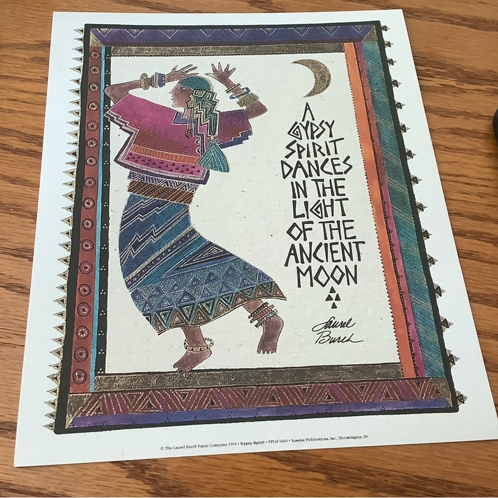 Laurel Burch Gypsy Spirit Art Poster 1994